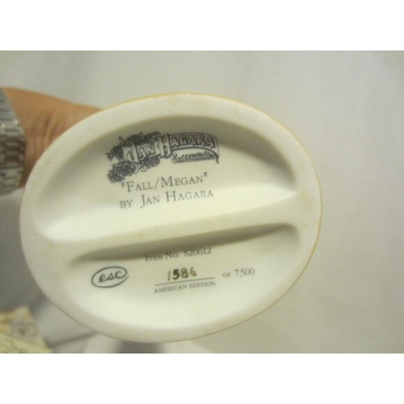 JAN HAGARA Royal Orleans FALL Megan Cindy 2 figurines COA VINTAGE - Picture 7 of 9